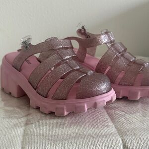 Mini Melissa Megan Pink Kids Sandals